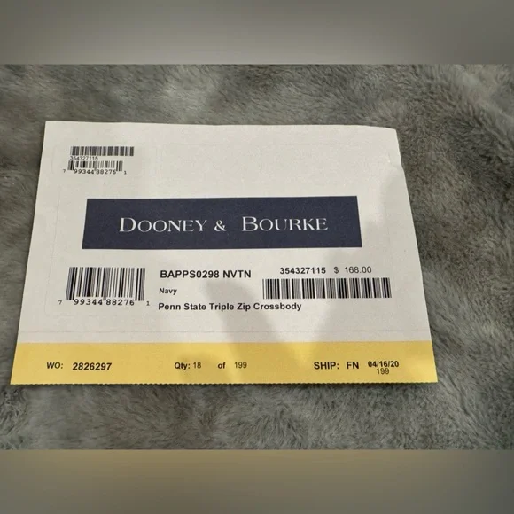 Dooney & Bourke Penn State Nittany Lions Navy Crossbody Bag with Dust Bag NEW - Picture 15 of 15